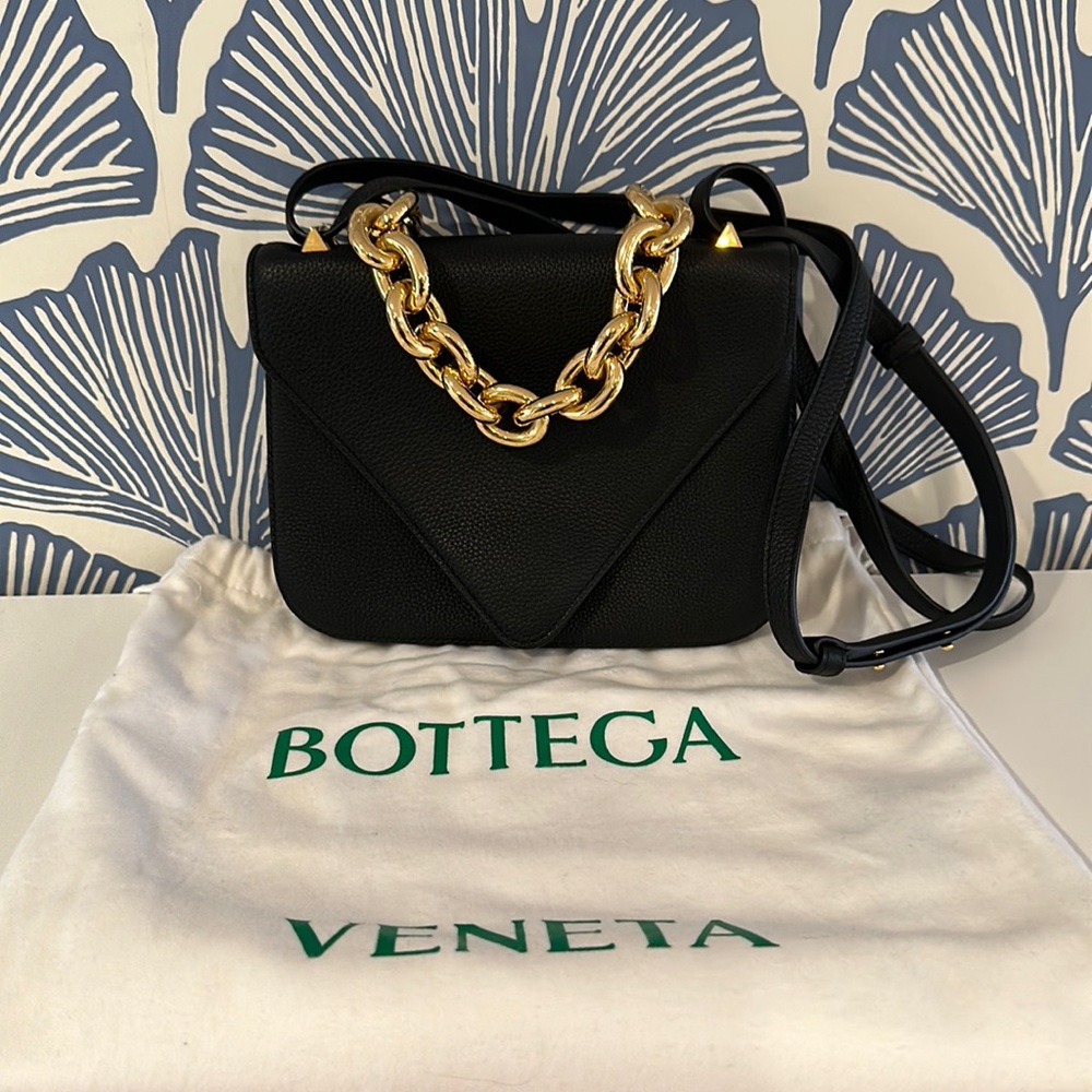 Bottega Veneta Mount Envelope Bag, in Black, Worn Twice